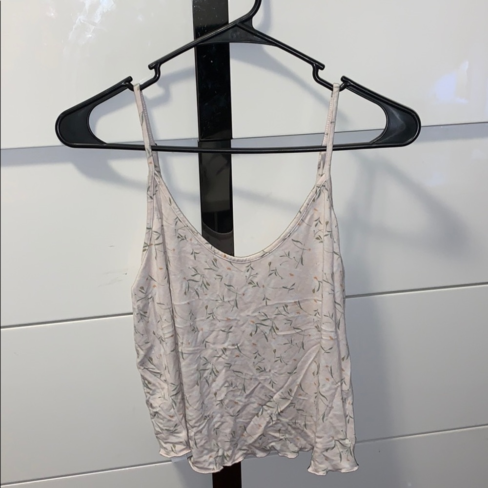 Crop Top Tank Top Floral